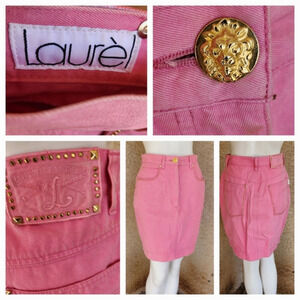 Vintage Laurel Pink Jean skirt‎